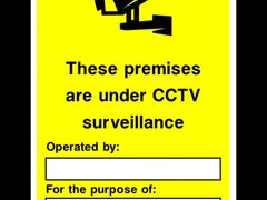 Sign these premises are under cctv surveillance